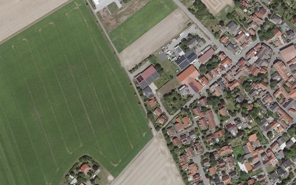 Luftbild der Umgebung von Weingut Götz GbR in Uelversheim