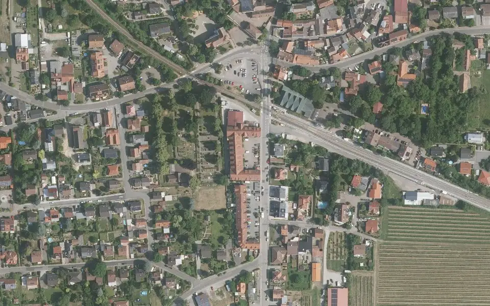 Luftbild der Umgebung von Weingut Hammel in Kirchheim an der Weinstraße