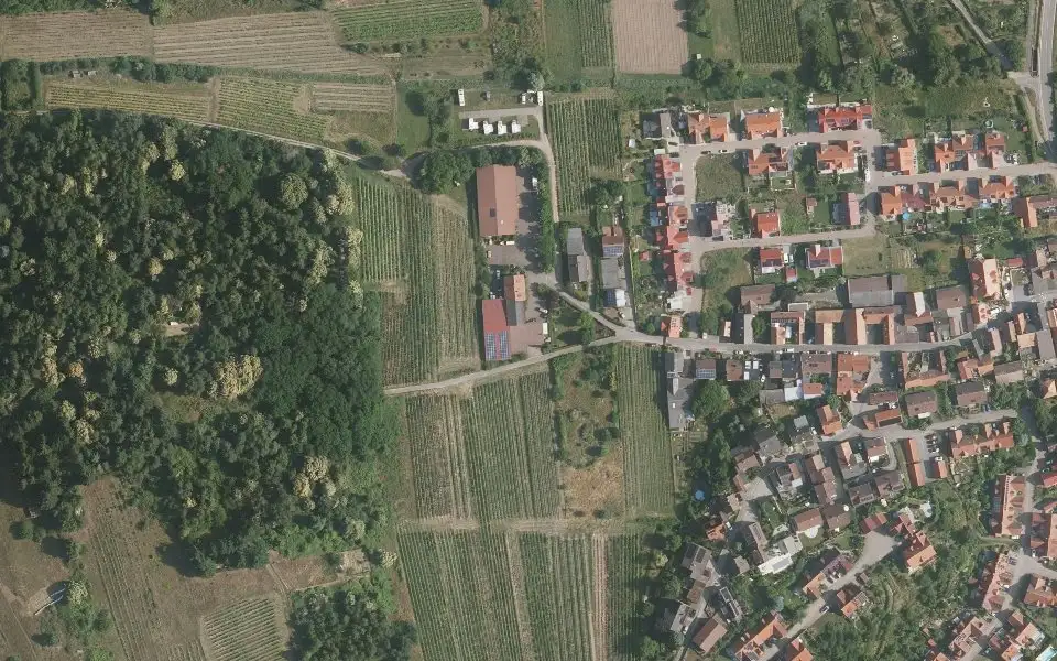 Luftbild der Umgebung von Weingut Hanewald Schwerdt in Bad Dürkheim