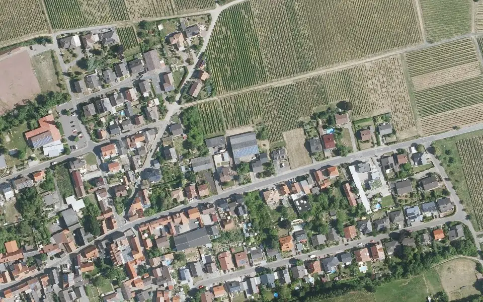 Luftbild mit der Einzellage Vogelsang