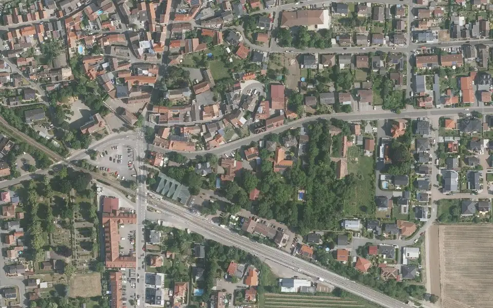 Luftbild der Umgebung von Weingut Heil in Kirchheim an der Weinstraße