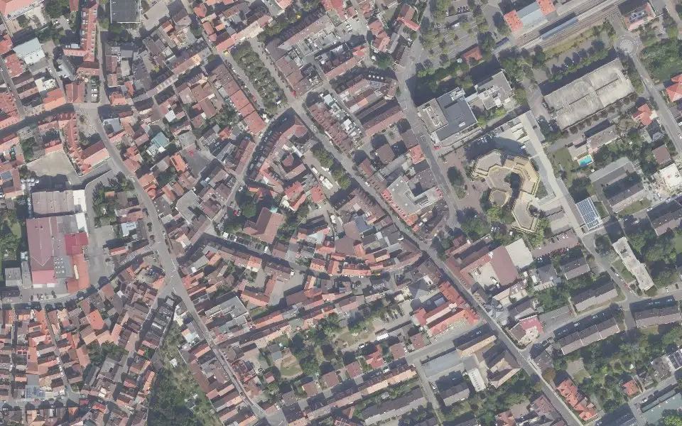 Luftbild der Umgebung von Weingut Heissler in Bad Dürkheim