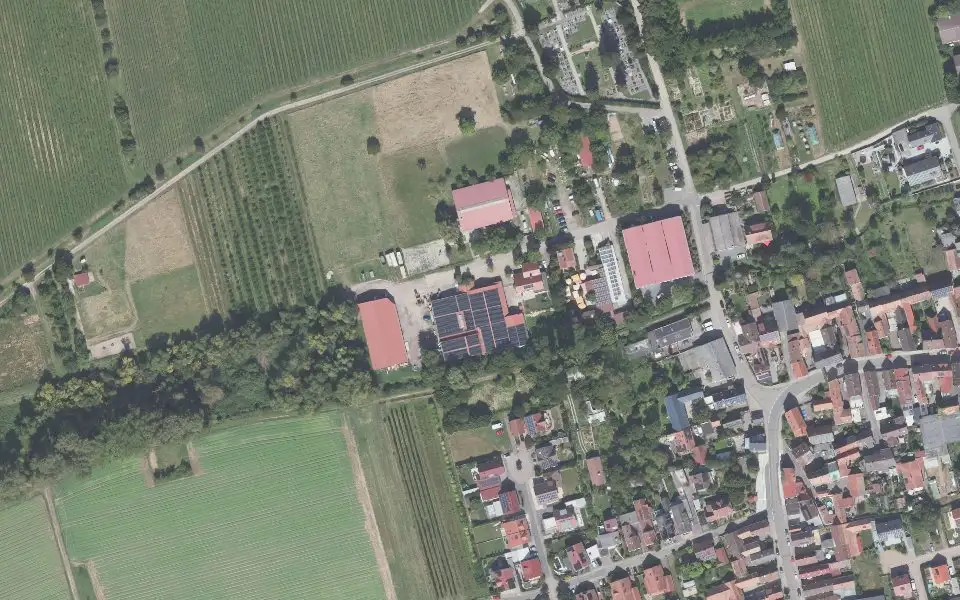 Luftbild der Umgebung von Weingut Hörner in Hochstadt (Pfalz)