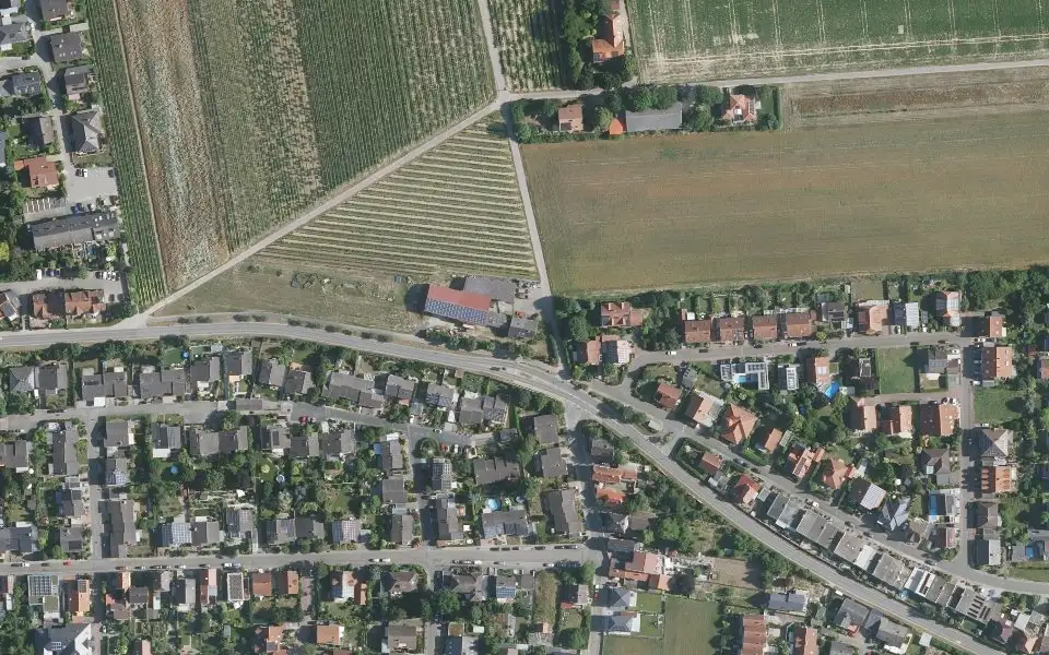 Luftbild der Umgebung von Weingut Horst Eberle in Dirmstein
