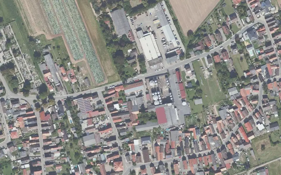 Luftbild mit der Einzellage Klostergarten