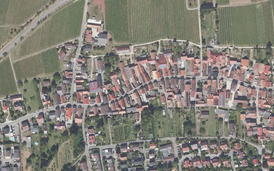 Luftbild der Umgebung von Weingut Karl Born & Sohn in Landau in der Pfalz