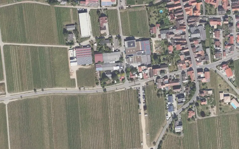 Luftbild der Umgebung von Weingut Kastanienberg in Hainfeld