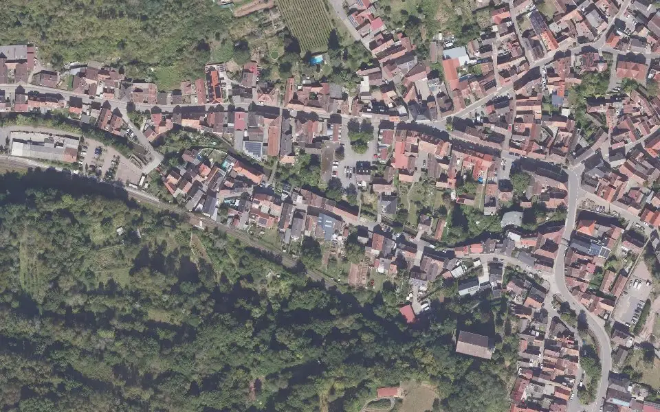 Luftbild der Umgebung von Weingut Killmeyer in Albersweiler