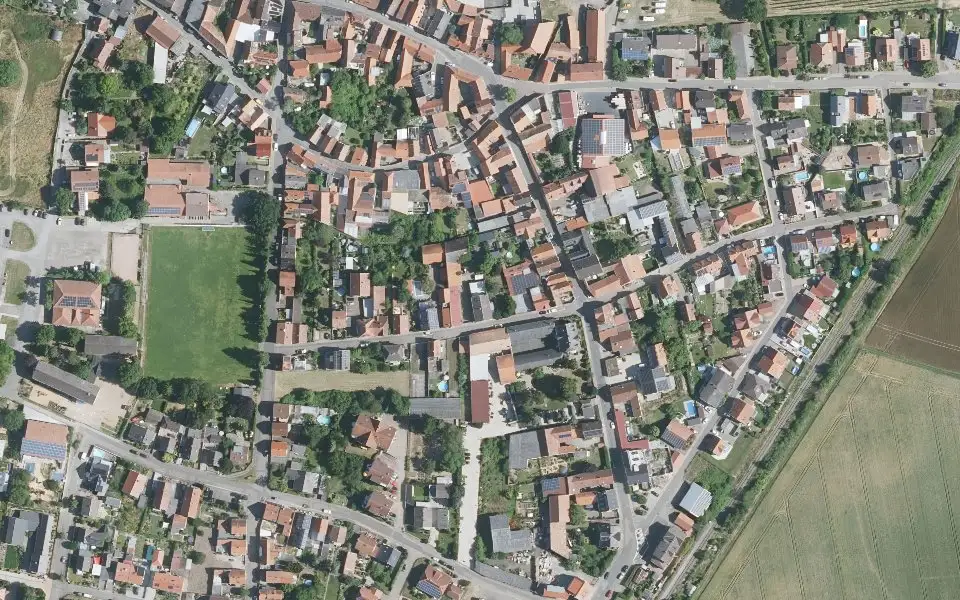 Luftbild der Umgebung von Weingut Klingel in Bockenheim an der Weinstraße