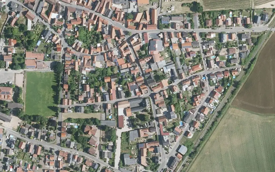Luftbild der Umgebung von Weingut Lauermann & Weyer in Bockenheim an der Weinstraße