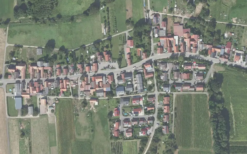 Luftbild mit der Einzellage Gräfenberg