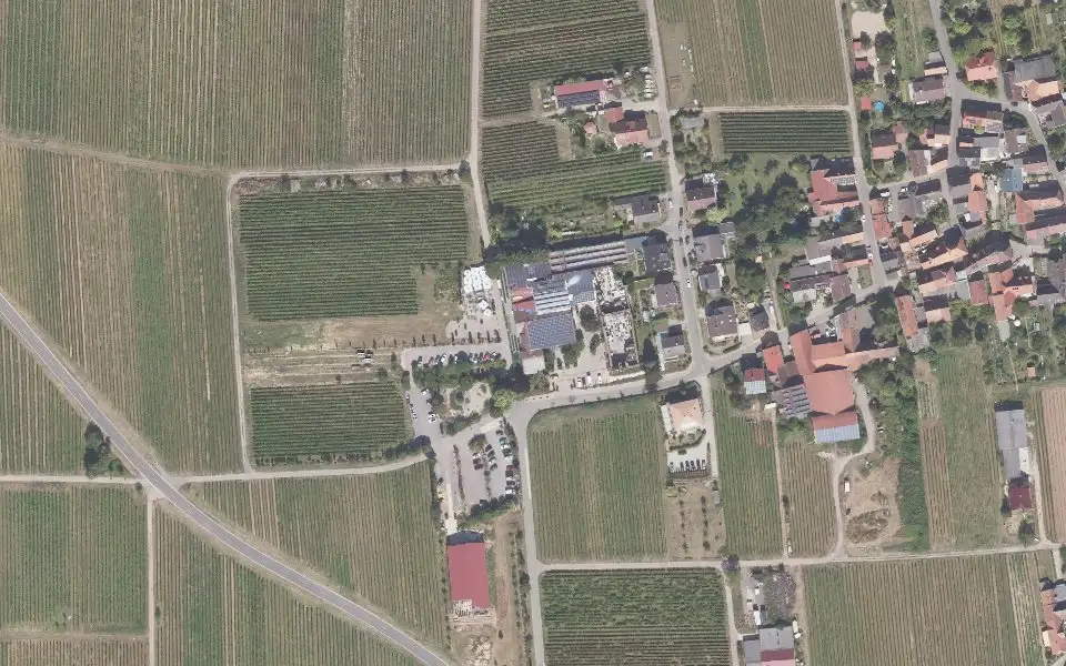 Luftbild der Umgebung von Weingut Marienhof in Flemlingen