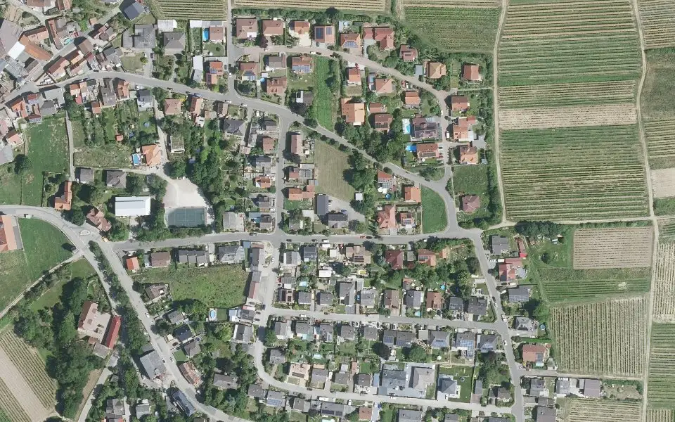 Luftbild der Umgebung von Weingut in Mölsheim
