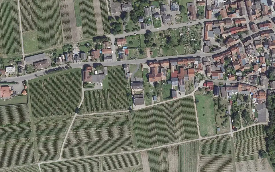 Luftbild der Umgebung von Weingut Murach in Horrweiler