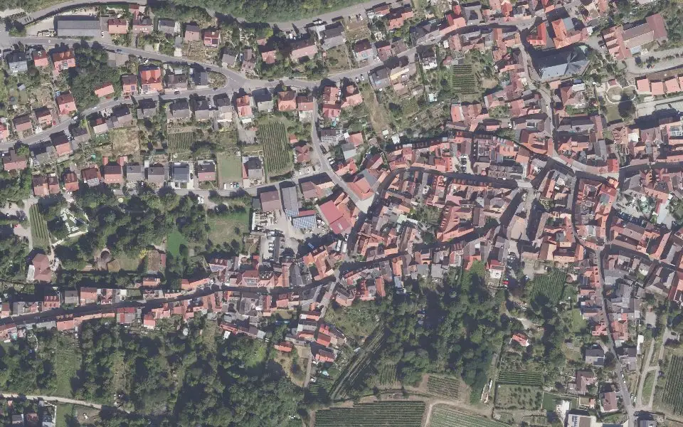 Luftbild der Umgebung von Weingut Platz in Sankt Martin