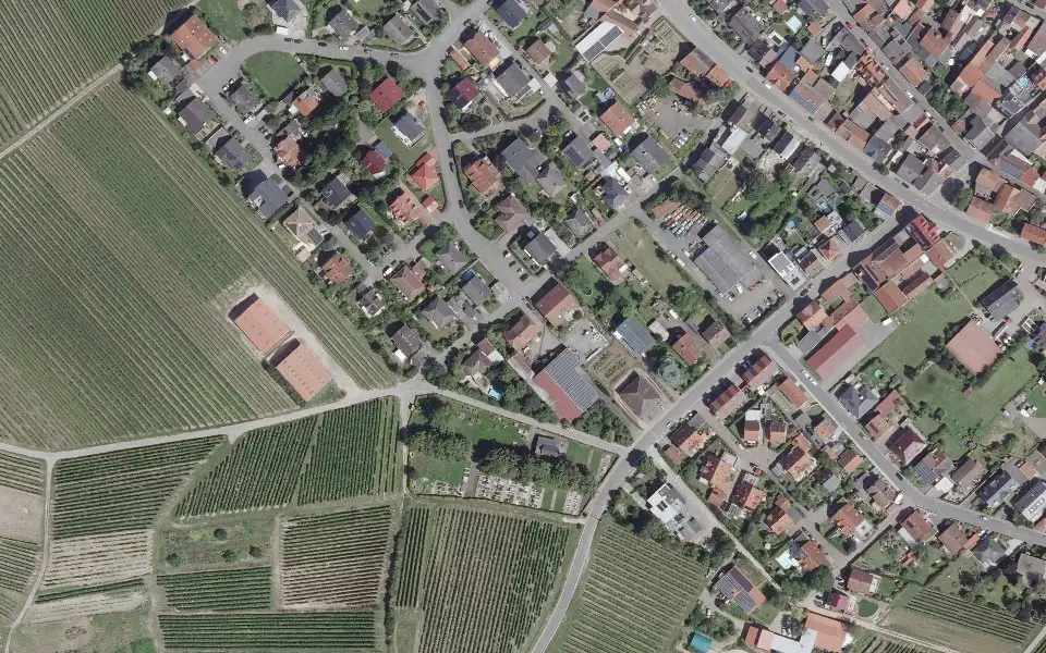 Luftbild mit der Einzellage Sonnenberg