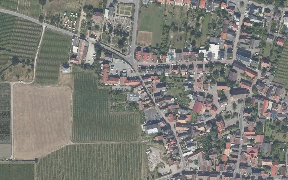 Luftbild der Umgebung von Weingut & Restaurant Keller's Keller in Ruppertsberg