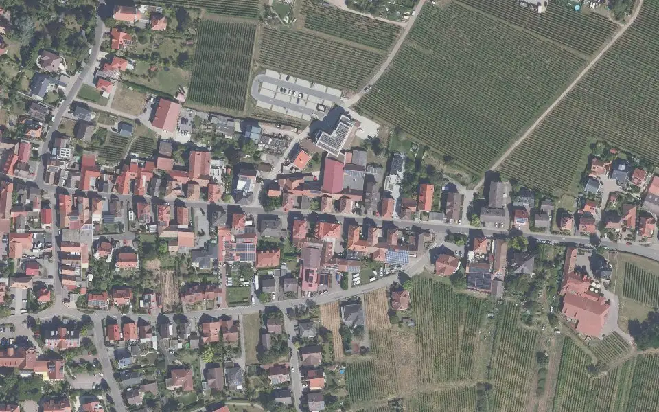 Luftbild der Umgebung von Weingut Rolf Wilhelm in Maikammer