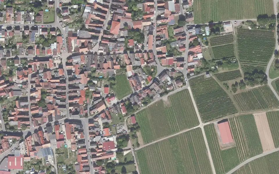 Luftbild der Umgebung von Weingut Rummel in Landau in der Pfalz