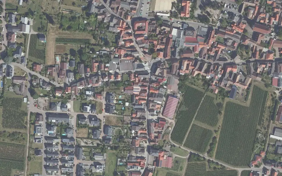 Luftbild der Umgebung von Weingut Schackert in Neustadt an der Weinstraße