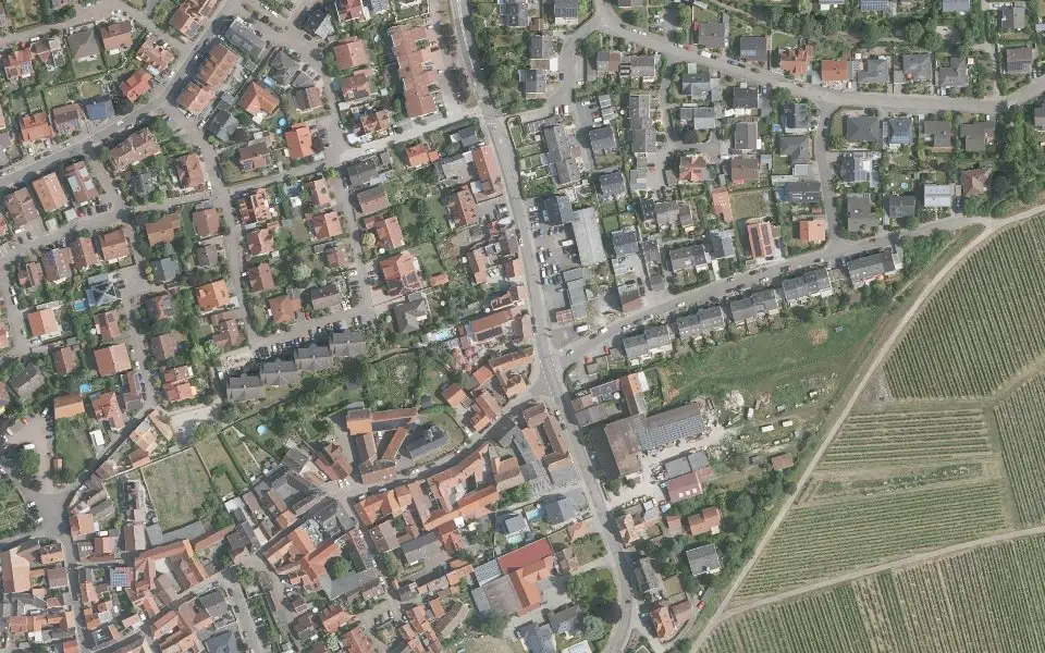 Luftbild der Umgebung von Weingut Schenk Siebert in Grünstadt