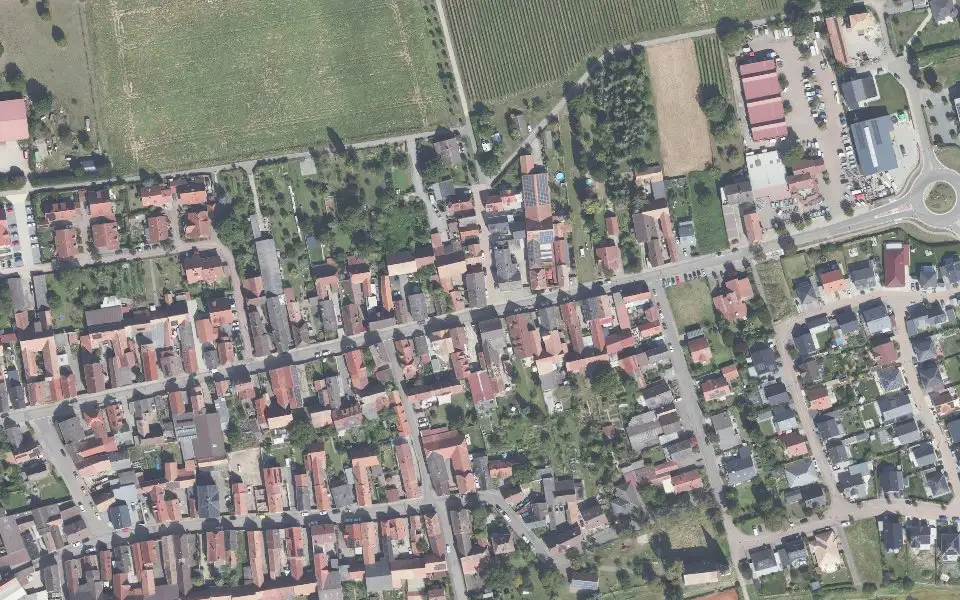 Luftbild der Umgebung von Weingut Schimpf in Altdorf