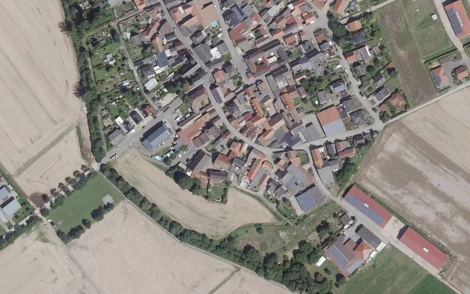Luftbild mit der Einzellage Kirchgärtchen