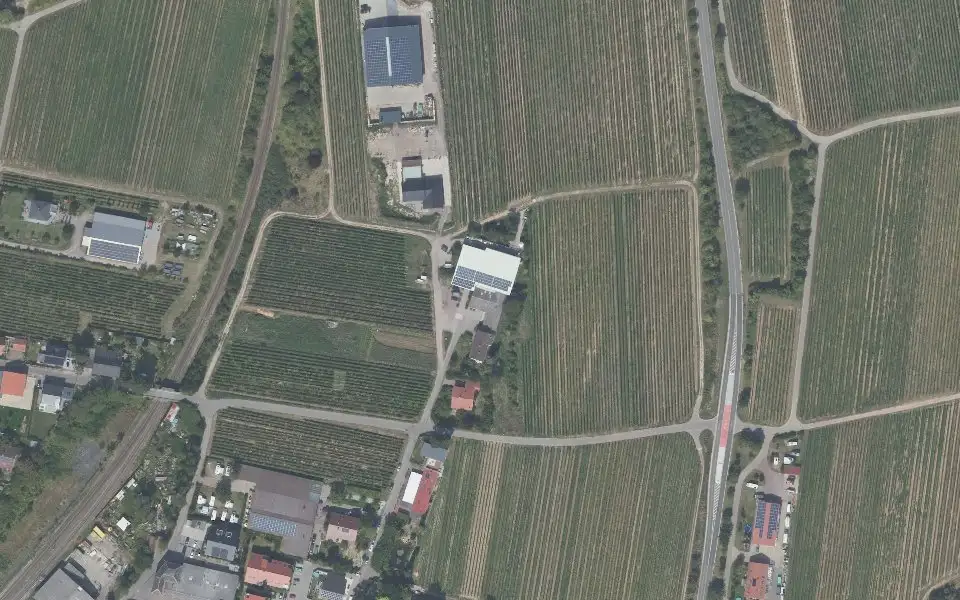 Luftbild der Umgebung von Weingut Schwarztrauber in Neustadt an der Weinstraße