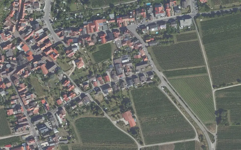 Luftbild der Umgebung von Weingut Sommer in Neustadt an der Weinstraße