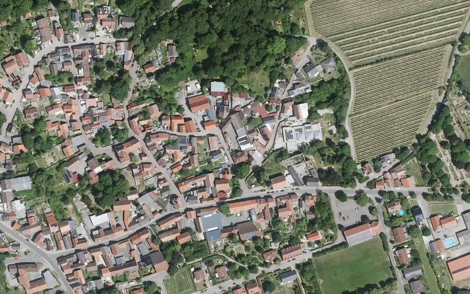 Luftbild mit der Einzellage Feuerberg