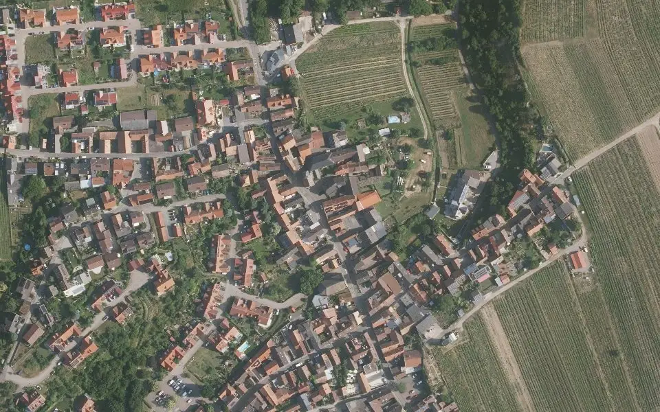 Luftbild der Umgebung von Weingut Volker Schrah + Gästezimmer in Bad Dürkheim