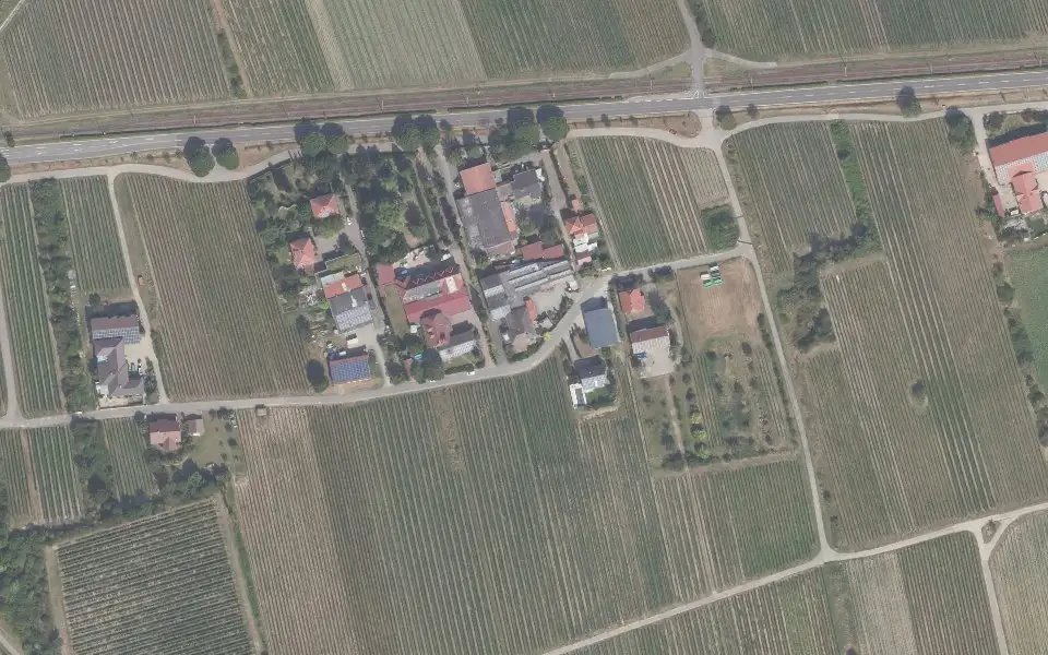 Luftbild der Umgebung von Weingut Wegner in Bad Dürkheim