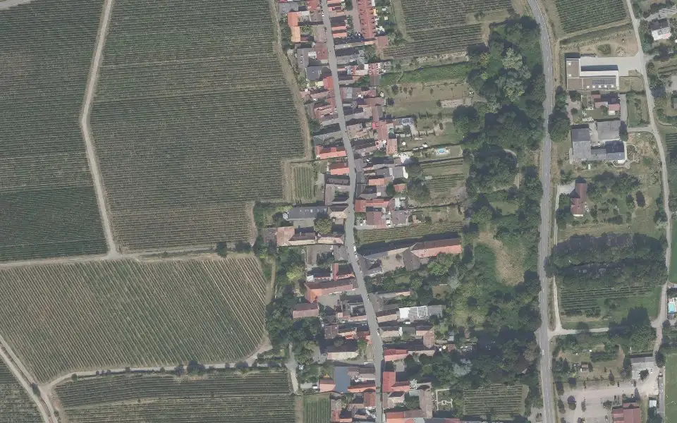 Luftbild der Umgebung von Weingut Werlé Erben in Forst an der Weinstraße