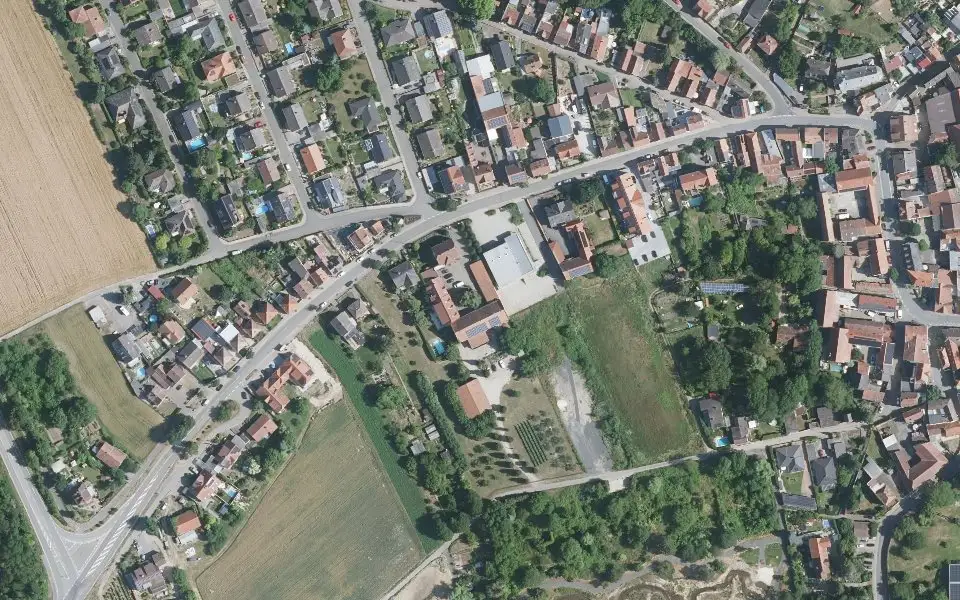 Luftbild der Umgebung von Weinguth Strohm in Offstein