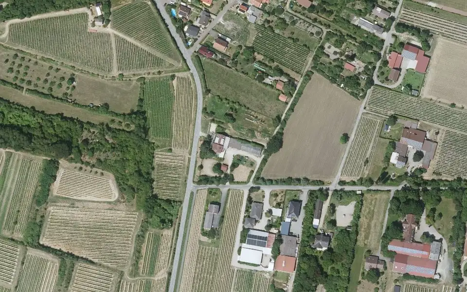 Luftbild der Umgebung von Weinhaus Weißbach in Mettenheim