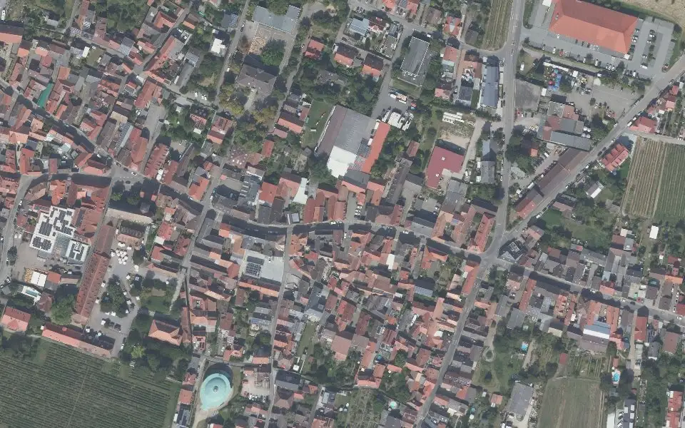 Luftbild der Umgebung von Winzergenossenschaft Weinbiet in Neustadt an der Weinstraße