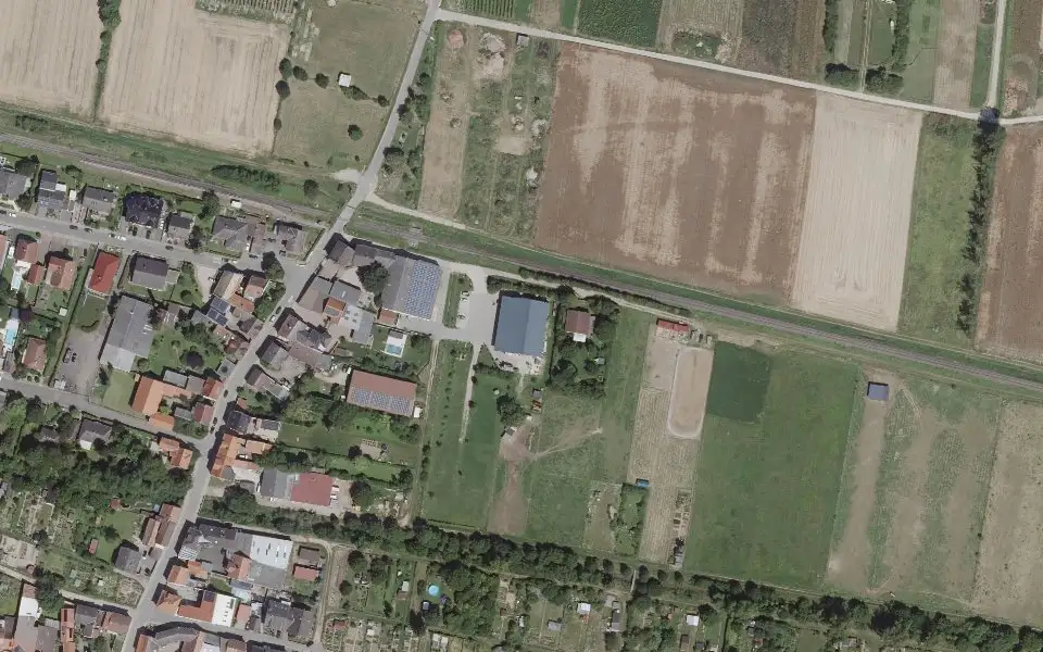 Luftbild der Umgebung von Winzerhof Schnabel in Gau-Bickelheim